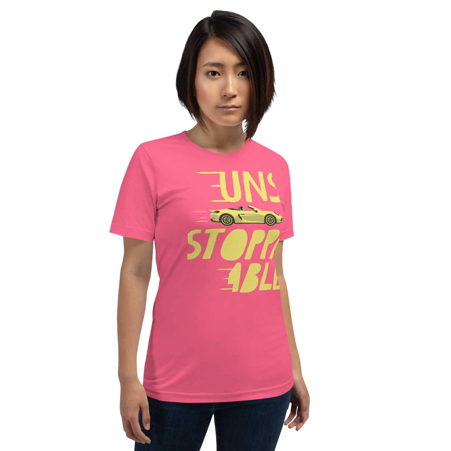 Unstoppable Tee (black-haired driver)
